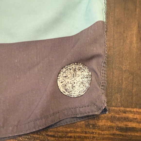 ONeill Mens Blue Gray Striped Swim Trunks Shorts Size 33, board shorts, surf - Picture 2 of 5